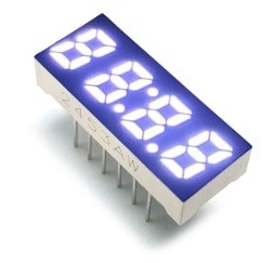 لوحة عرض رقمية إلكترونية مكونة من 4 أرقام ، شاشة LED مقاس 0.25 بوصة و 7 أجزاء للموقت